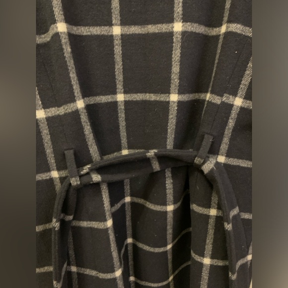 Ann Taylor wool blend windowpane coat Size MP - Picture 10 of 16